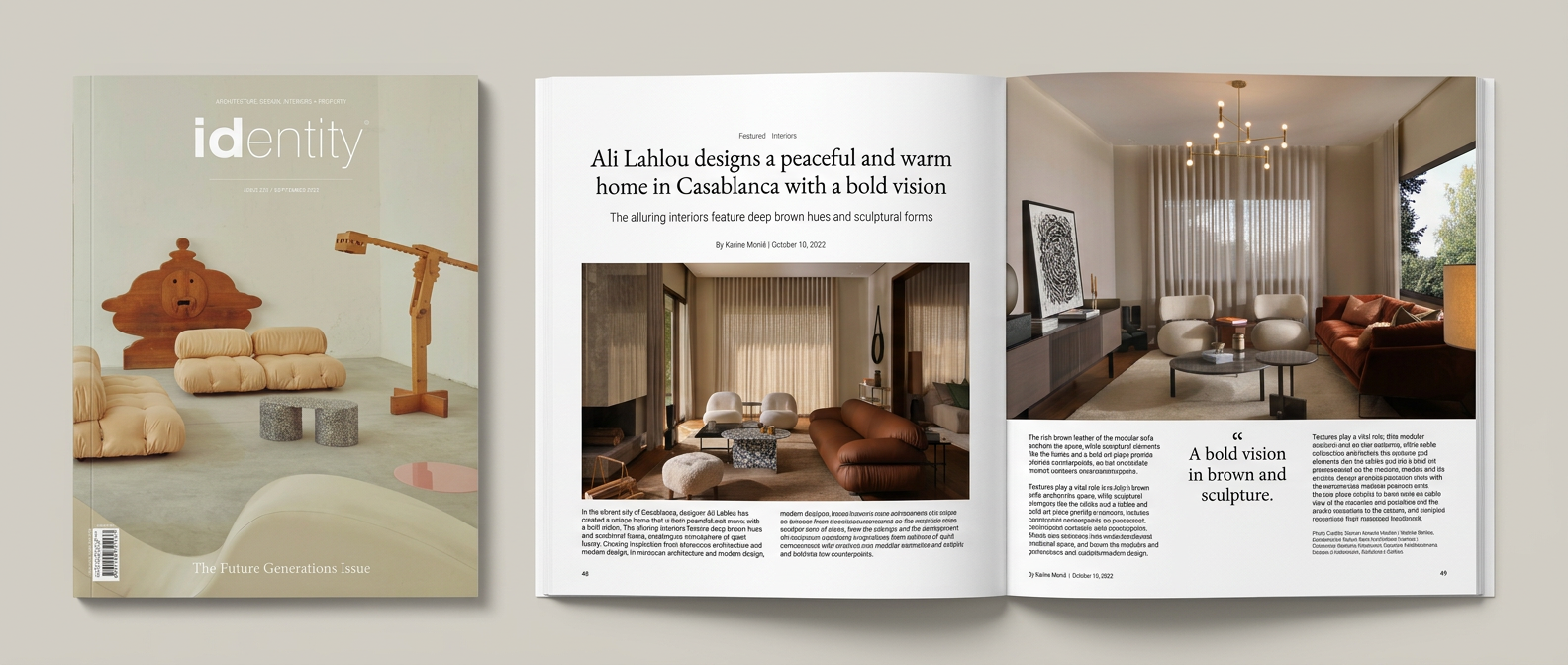 Ali Lahlou conçoit une maison à Casablanca avec une vision audacieuse